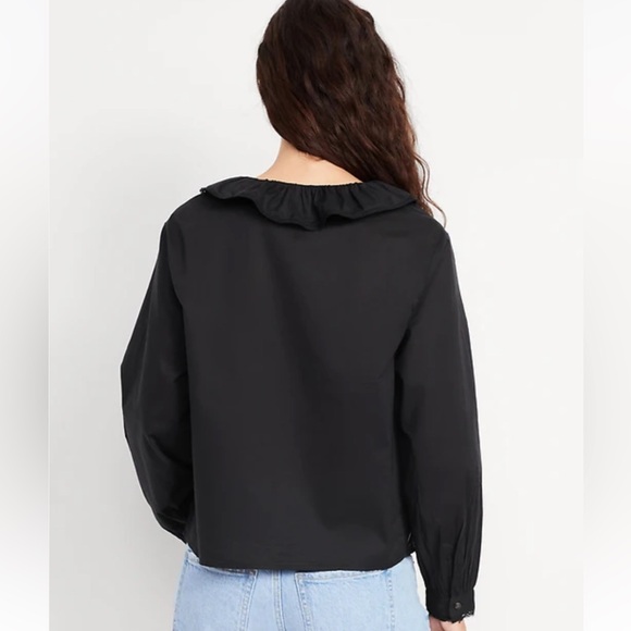 Old Navy NWT Ruffle Button-Down Shirt - Picture 2 of 3